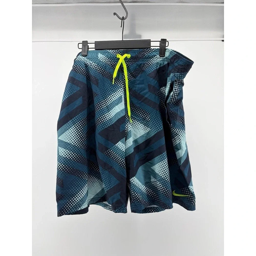 Nike Breaker Volley/Board Swim Shorts, Geometric Pattern, Men's Size XL